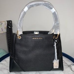 Authentic Black leather MK Hobo